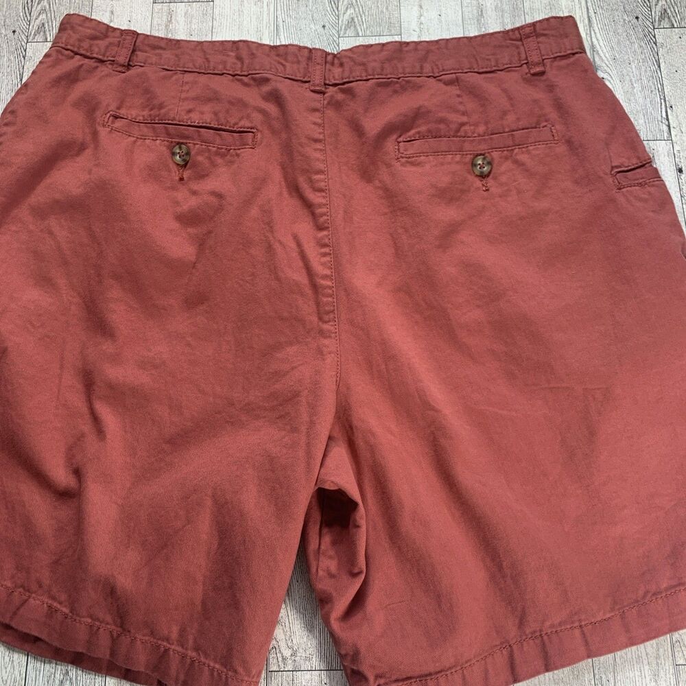 Architect Men's Shorts 38 Red Mid Rise Chino Cotton Preppy Golf Basic Minimalist